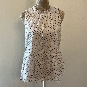 Loft peplum sleeveless top